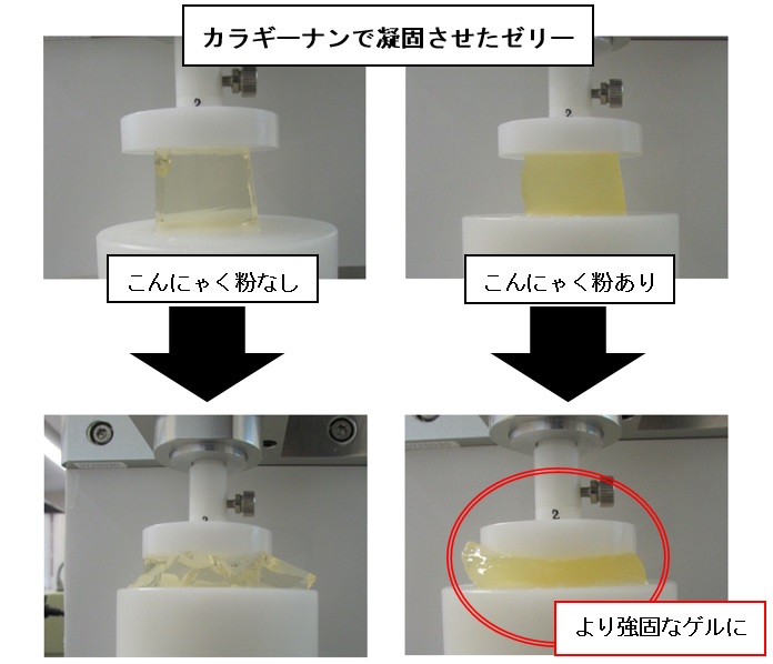 カラギーナンで凝固させてゼリー